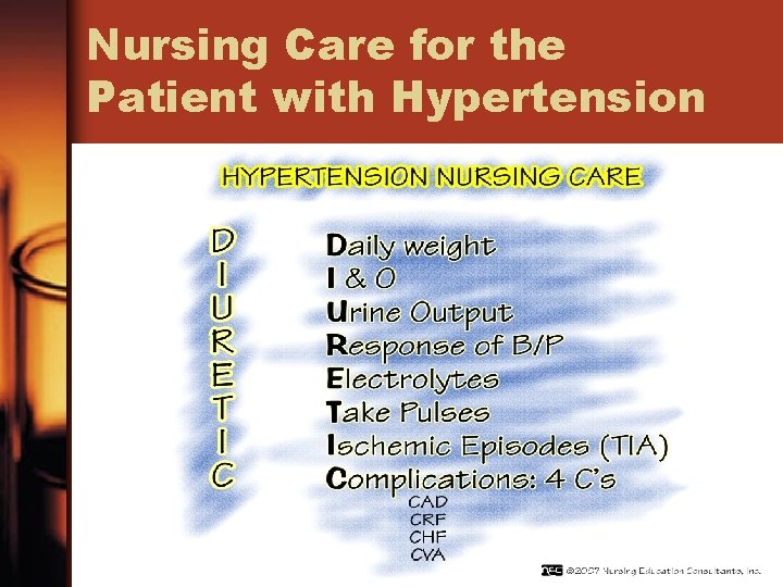 Nursing Care for the Patient with Hypertension 