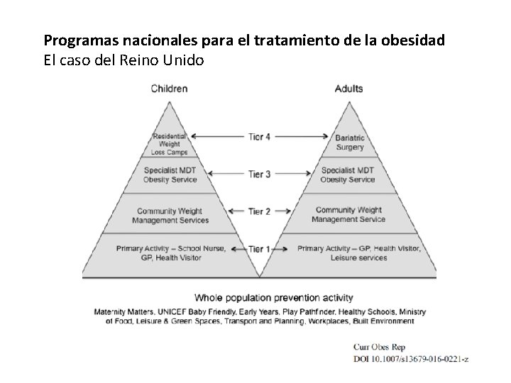 Programas nacionales para el tratamiento de la obesidad El caso del Reino Unido 