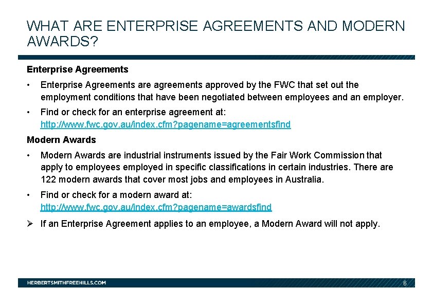 EMPLOYMENT LAW BASICS UNFAIR DISMISSAL GENERAL PROTECTIONS AND