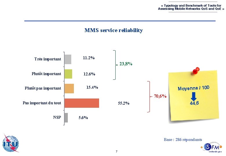  « Typology and Benchmark of Tools for Assessing Mobile Networks Qo. S and