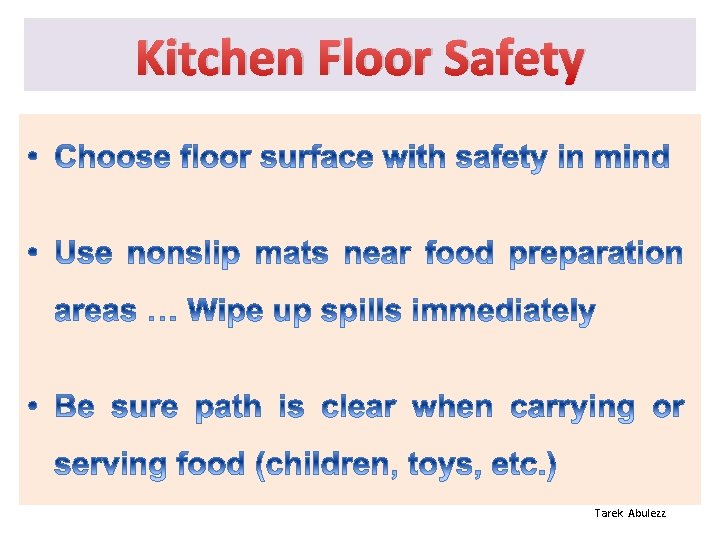 Kitchen Floor Safety Tarek Abulezz 