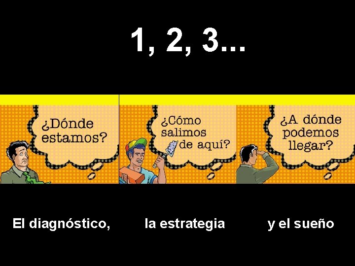 1, 2, 3. . . El diagnóstico, la estrategia y el sueño 