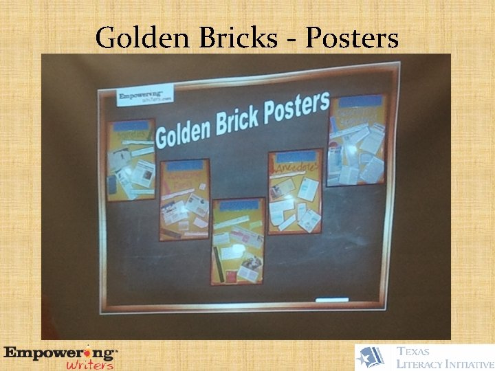 Golden Bricks - Posters 