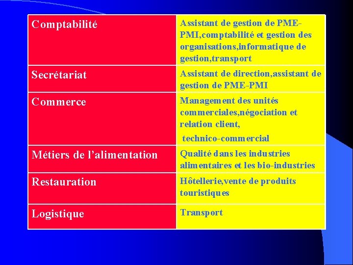 Comptabilité Assistant de gestion de PMEPMI, comptabilité et gestion des organisations, informatique de gestion,