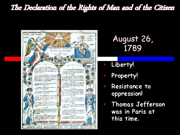 The Declaration of the Rights of Man and of the Citizen August 26, 1789