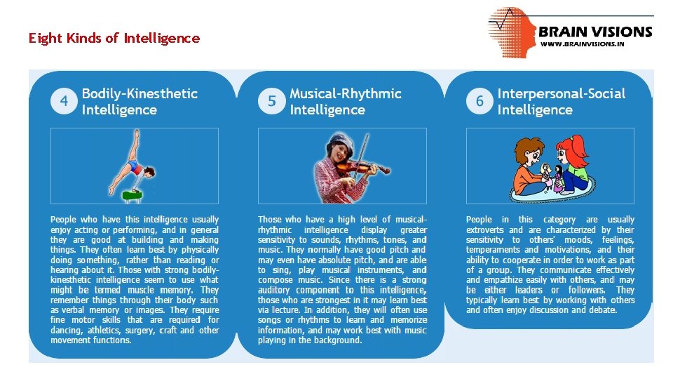 Eight Kinds of Intelligence 