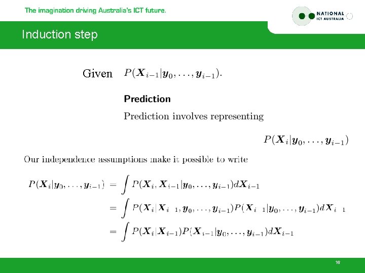 Induction step Given 16 