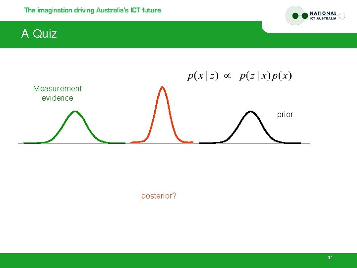 A Quiz Measurement evidence prior posterior? 31 