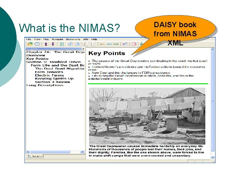 What is the NIMAS? DAISY book from NIMAS XML 