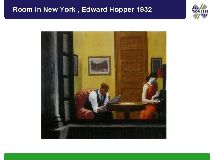 Room in New York , Edward Hopper 1932 