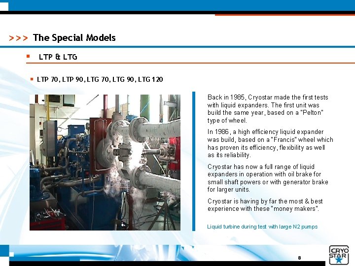 >>> The Special Models § LTP & LTG § LTP 70, LTP 90, LTG