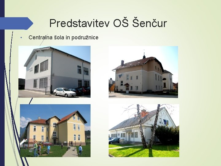 Predstavitev OŠ Šenčur • Centralna šola in podružnice 