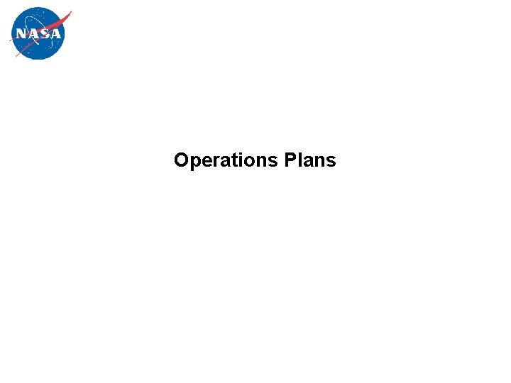 Operations Plans 