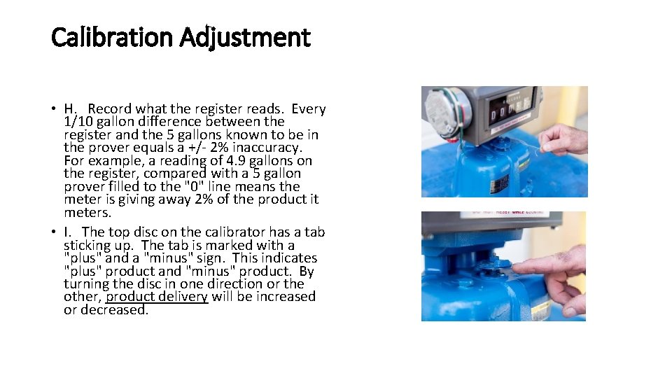 682 Meter Calibration Adjustment The method of proving
