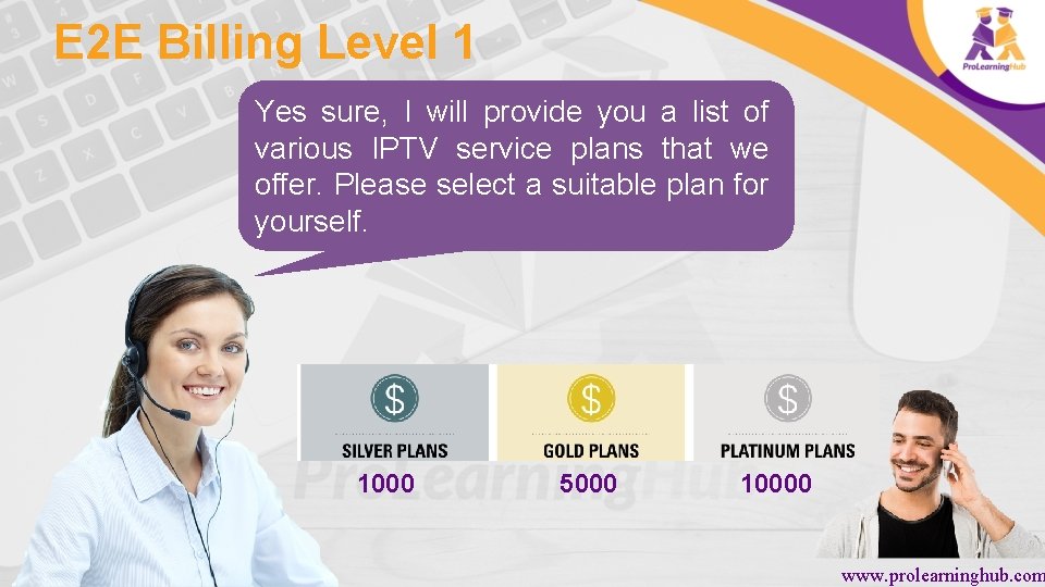 E 2 E Billing Level 1 Yes sure, I will provide you a list