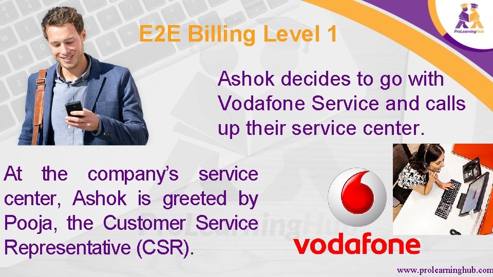 E 2 E Billing Level 1 Ashok decides to go with Vodafone Service and