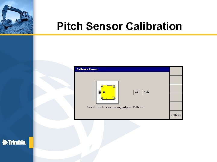 Pitch Sensor Calibration 