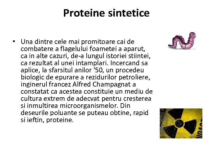Proteine sintetice • Una dintre cele mai promitoare cai de combatere a flagelului foametei