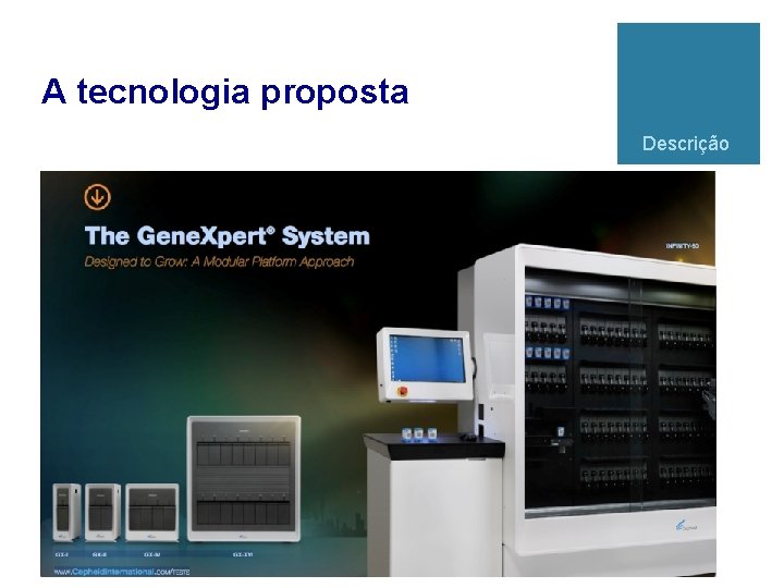 A tecnologia proposta Descrição 