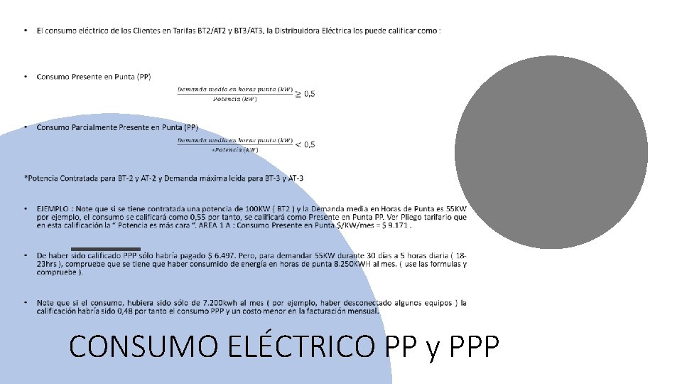  • CONSUMO ELÉCTRICO PP y PPP 