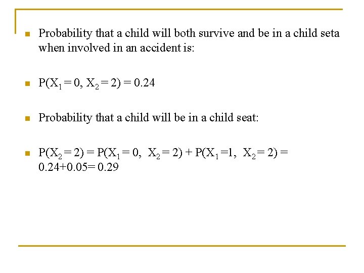 n Probability that a child will both survive and be in a child seta