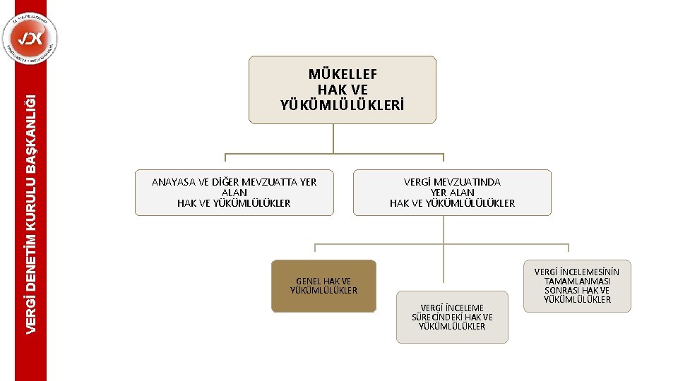 VERGİ DENETİM KURULU BAŞKANLIĞI MÜKELLEF HAK VE YÜKÜMLÜLÜKLERİ ANAYASA VE DİĞER MEVZUATTA YER ALAN