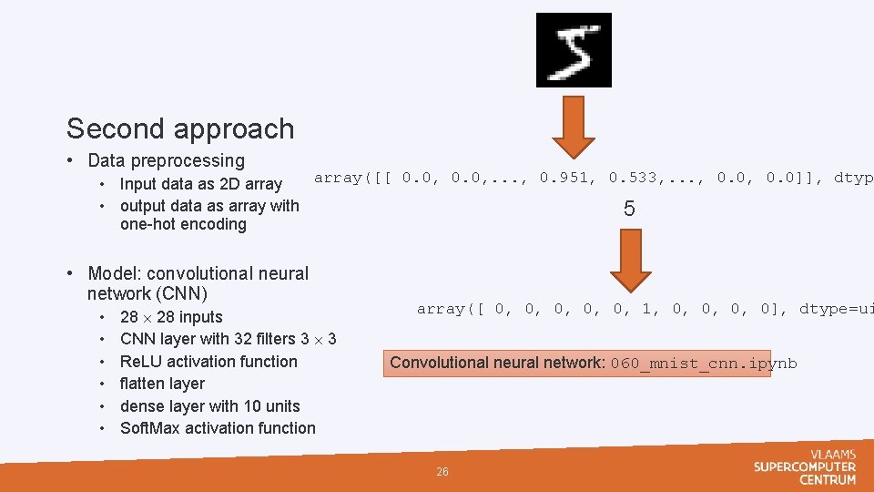 Second approach • Data preprocessing array([[ 0. 0, . . . , 0. 951,