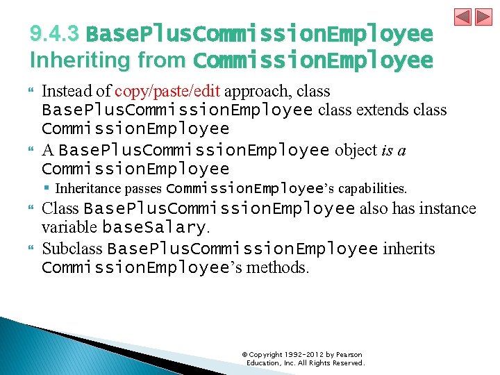 9. 4. 3 Base. Plus. Commission. Employee Inheriting from Commission. Employee Instead of copy/paste/edit