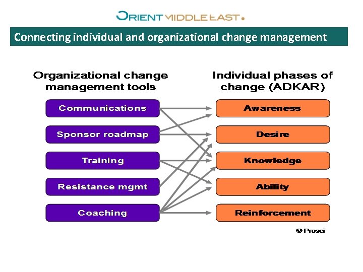 Connecting individual and organizational change management 