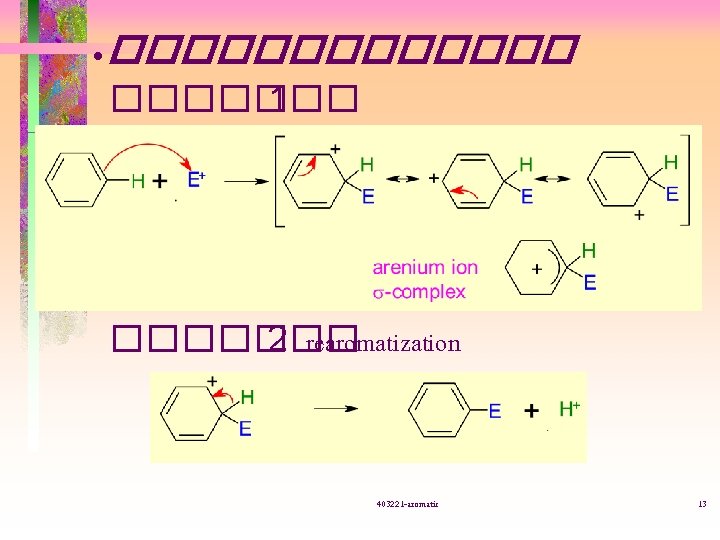  • ������� 1 ������� 2 rearomatization 403221 -aromatic 13 