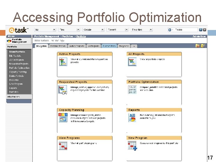 Accessing Portfolio Optimization 17 