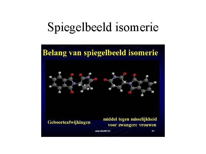 Spiegelbeeld isomerie 