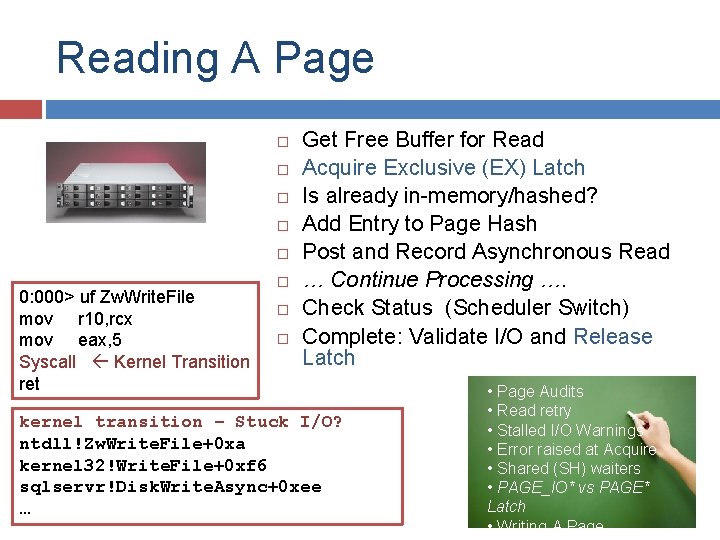 Reading A Page 0: 000> uf Zw. Write. File mov r 10, rcx mov