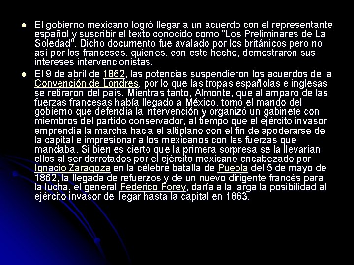 l l El gobierno mexicano logró llegar a un acuerdo con el representante español