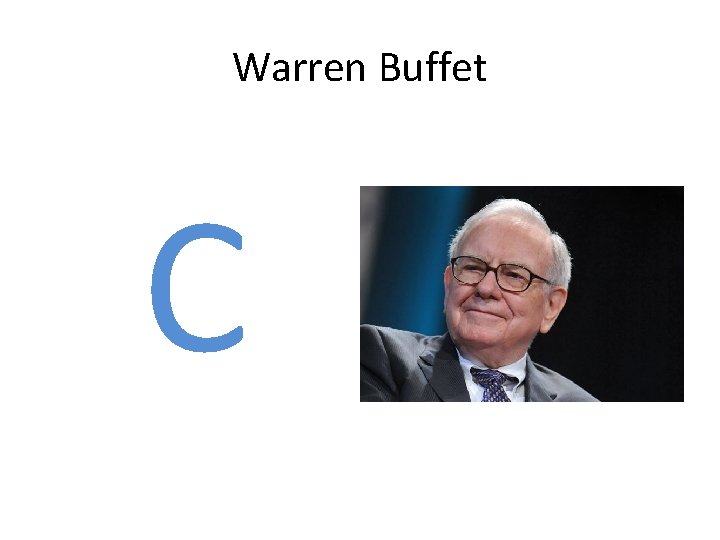 Warren Buffet C 