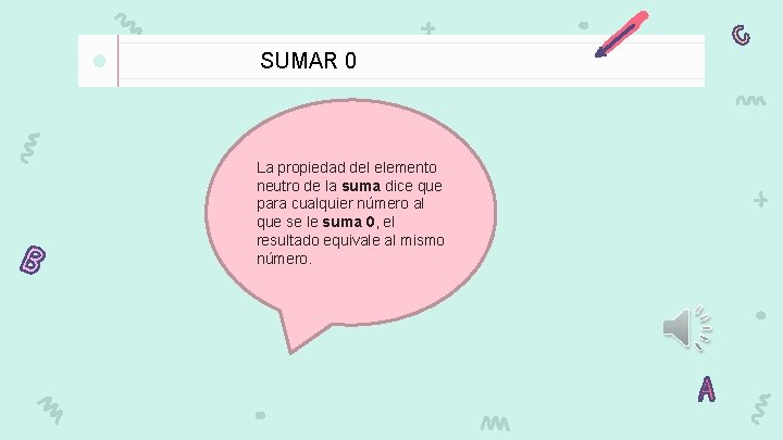  SUMAR 0 La propiedad del elemento neutro de la suma dice que para