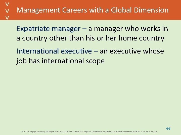 Management Careers with a Global Dimension Expatriate manager – a manager who works in