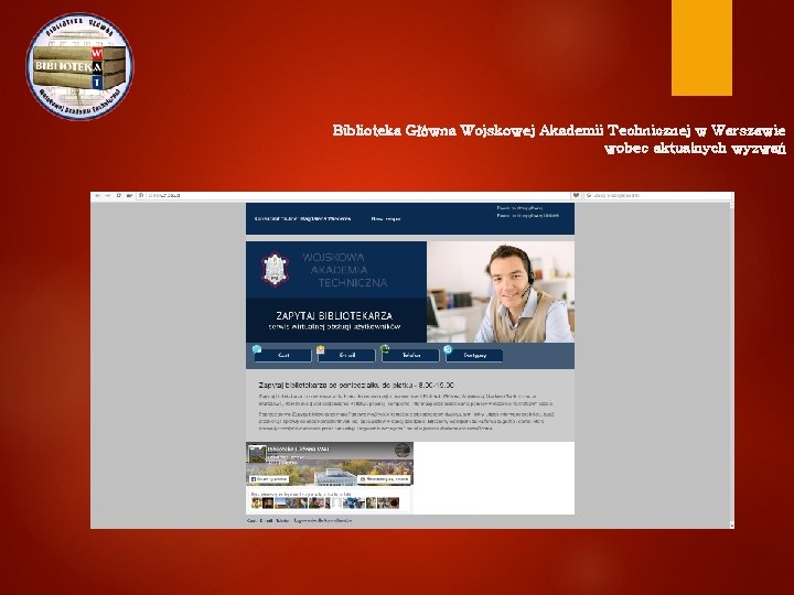 Biblioteka Główna Wojskowej Akademii Technicznej w Warszawie wobec aktualnych wyzwań 