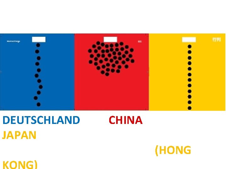 DEUTSCHLAND JAPAN KONG) CHINA (HONG 