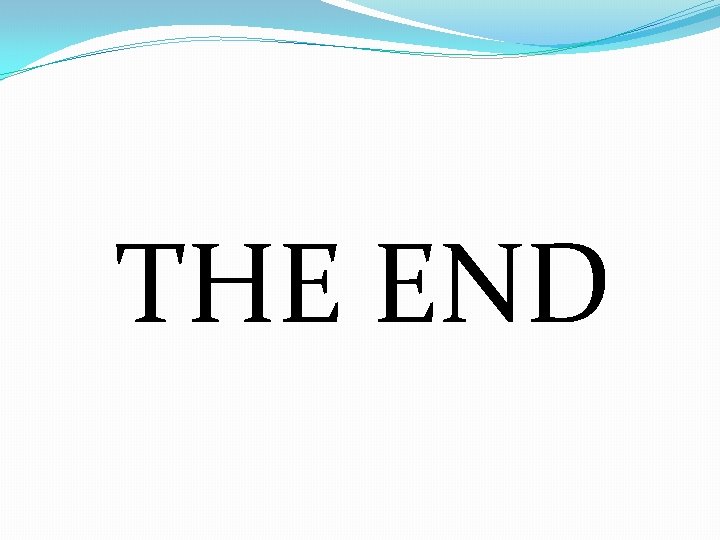 THE END 