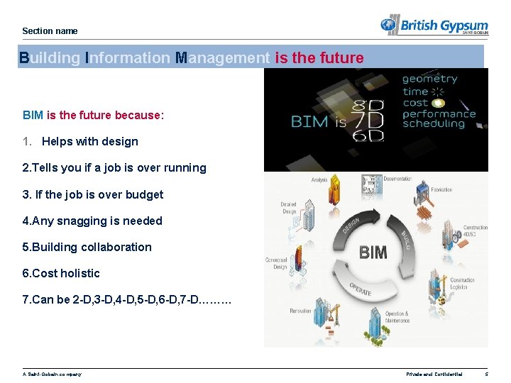 Section name Building Information Management is the future BIM is the future because: 1.