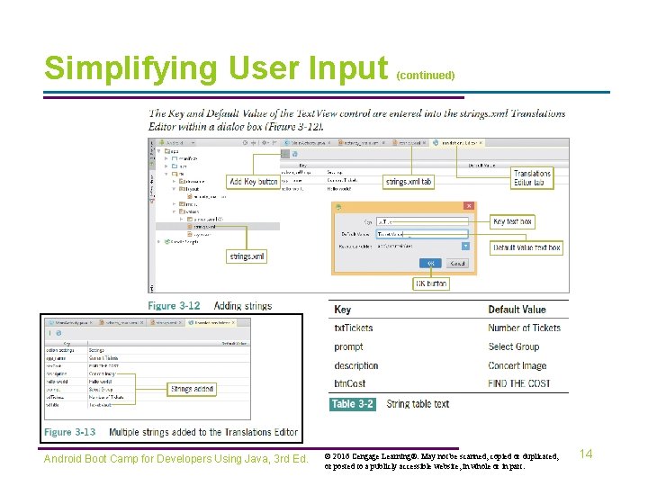 Simplifying User Input Android Boot Camp for Developers Using Java, 3 rd Ed. (continued)