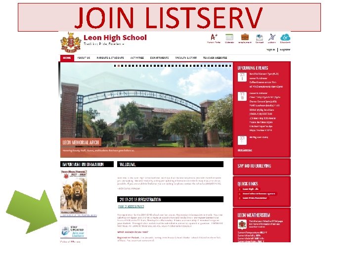 JOIN LISTSERV 