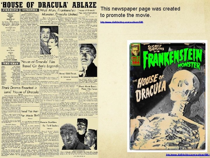 This newspaper page was created to promote the movie. http: //www. dialbforblog. com/archives/586 /