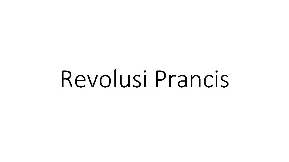 Revolusi Prancis 