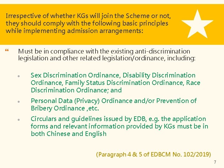 Irrespective of whether KGs will join the Scheme or not, they should comply with