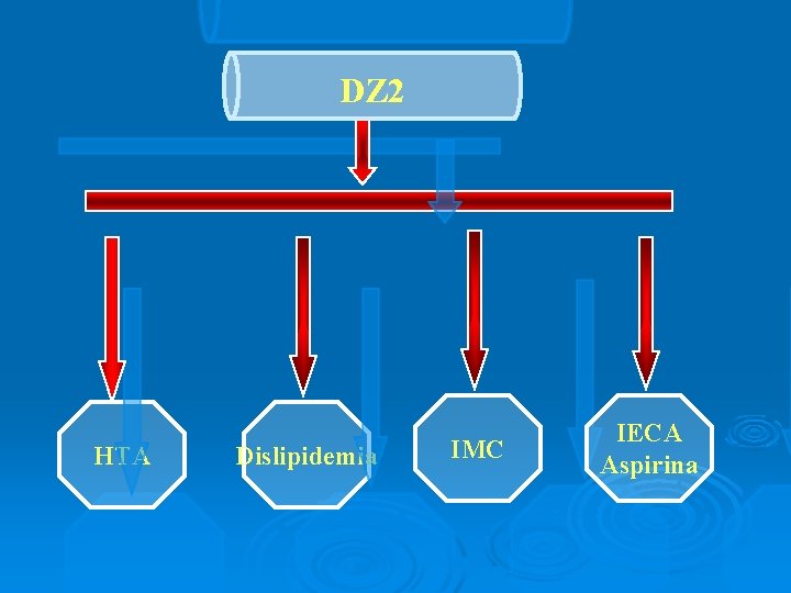 DZ 2 HTA Dislipidemia IMC IECA Aspirina 