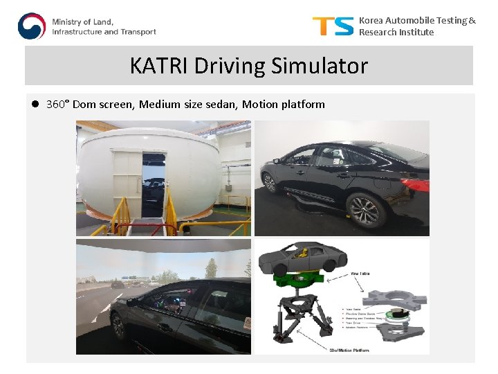 Korea Automobile Testing & Research Institute KATRI Driving Simulator l 360° Dom screen, Medium