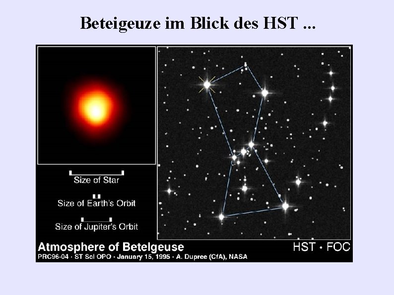 Beteigeuze im Blick des HST. . . 