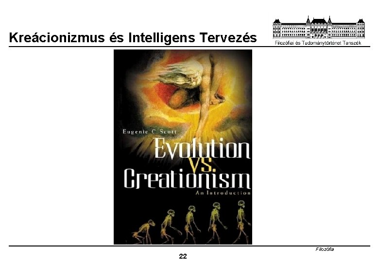 Kreácionizmus és Intelligens Tervezés Filozófia 22 